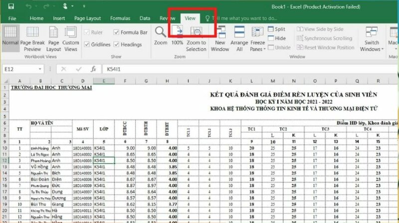 Cách in file Excel vừa trang A4 bằng Page Break Preview