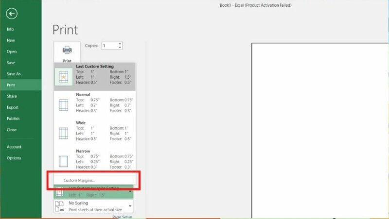 Cách căn chỉnh Excel vừa trang A4