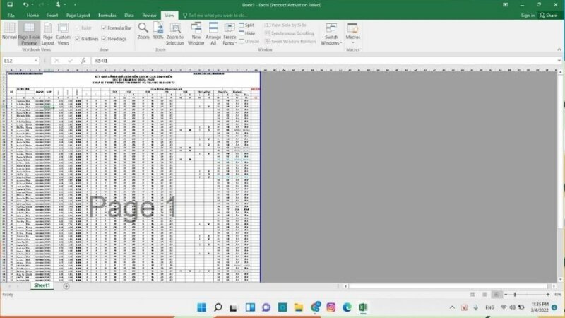 Hướng Dẫn Cách In Excel Vừa Trang Giấy A4