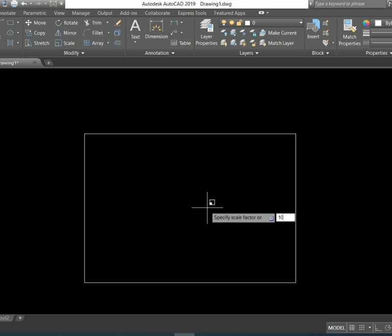 Tạo giấy A9 bằng Rec - Autocad