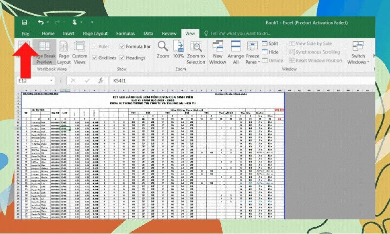 Tham khảo cách in full khổ giấy A4 trong Excel