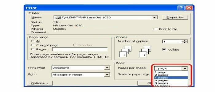 Cách in 1/4 giấy A4 trong PDF