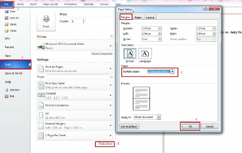 Cách in 2 trang A5 trên 1 mặt giấy A4: Hướng dẫn chi tiết và dễ hiểu