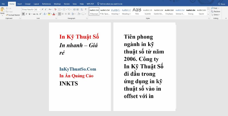 Cách in 6 trang trên 1 tờ A4 - Inkythuatso