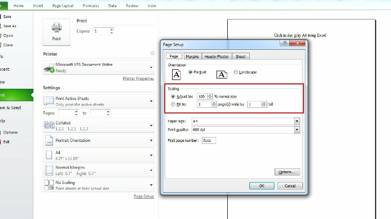 Cách In Dọc Trong Excel