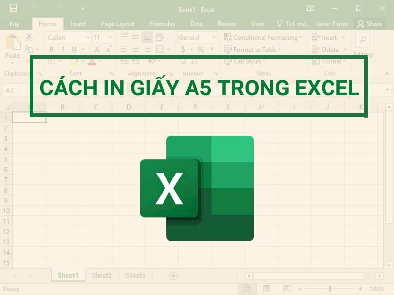 Cách in giấy A5 trong Excel