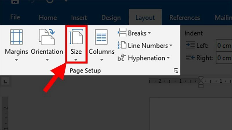 Căn lề khổ giấy A4 trong Word bằng thanh Ruler