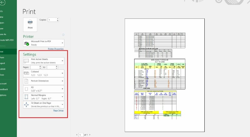 Cách in nhiều trang trên 1 tờ A4 trong Excel - Inkythuatso