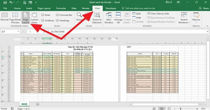Cách in nhiều trang trên 1 tờ A4 trong Excel - Inkythuatso
