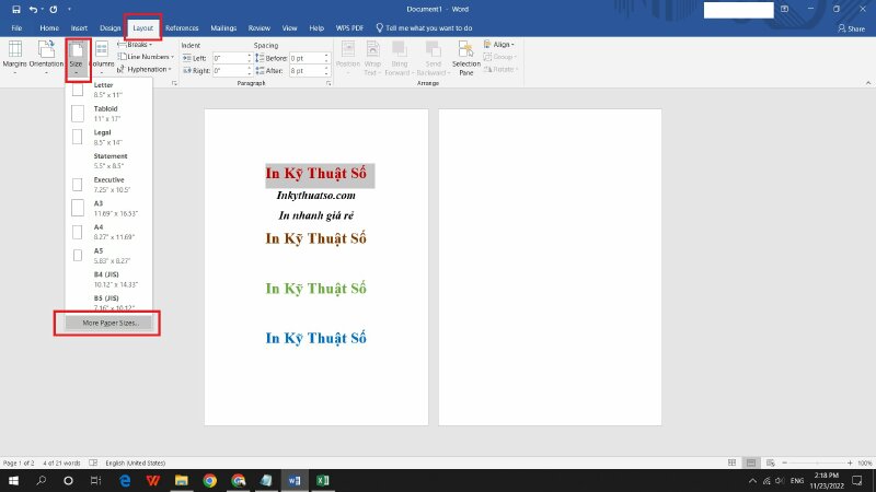 Cách in sách khổ A6 - Inkythuatso