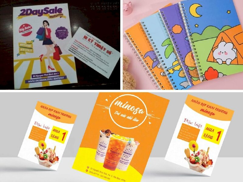 Các sản phẩm in khổ giấy A5 - InKyThuatSo