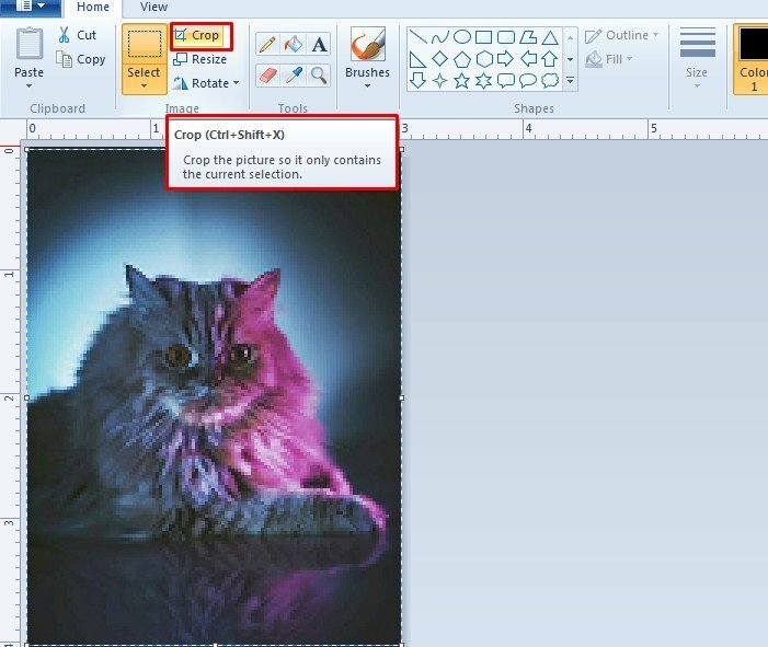 Hướng dẫn tạo kích thước ảnh 3x4 trong Paint