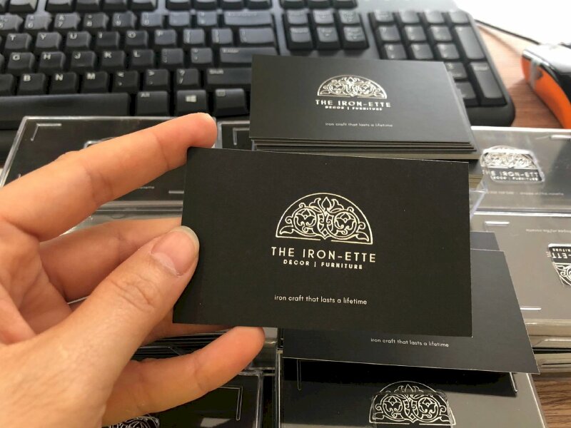 In name card giấy cho cửa hàng sắt mỹ nghệ 