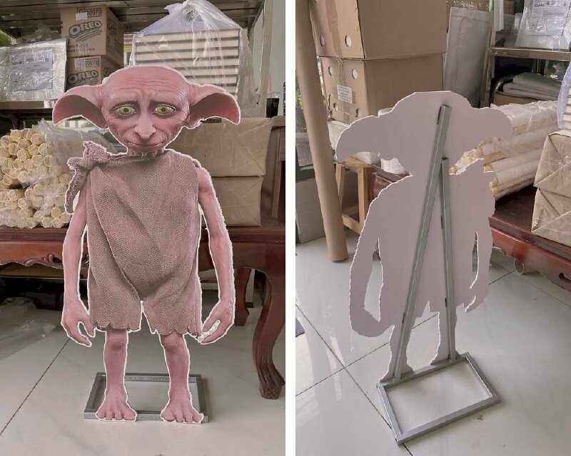 Mẫu in PP bồi format hình nhân vật gia tinh Dobby