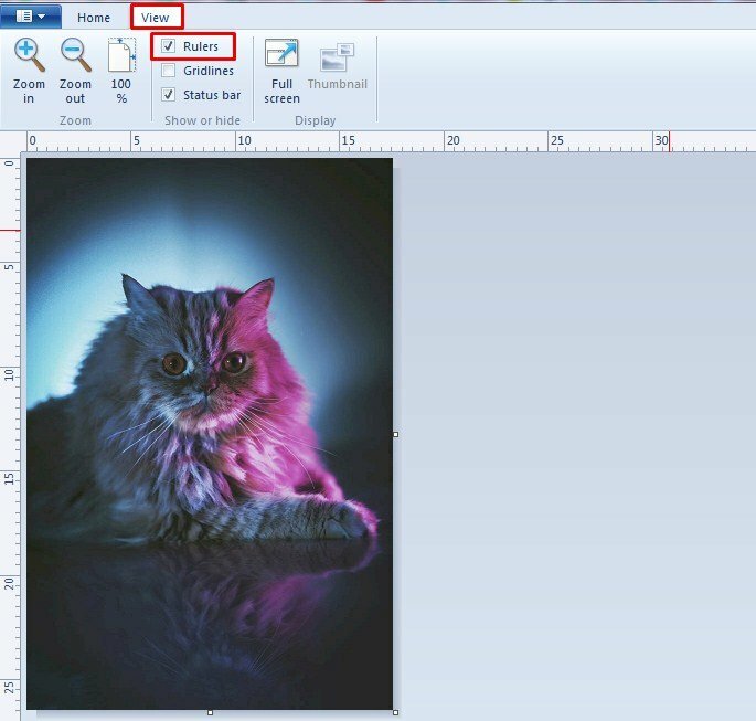 Hướng dẫn tạo kích thước ảnh 3x4 trong Paint