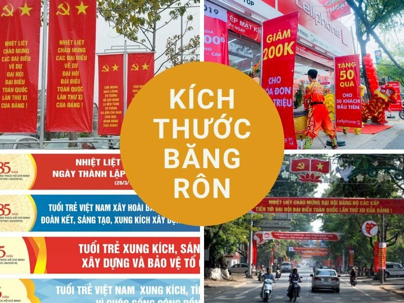 Kích thước các loại băng rôn