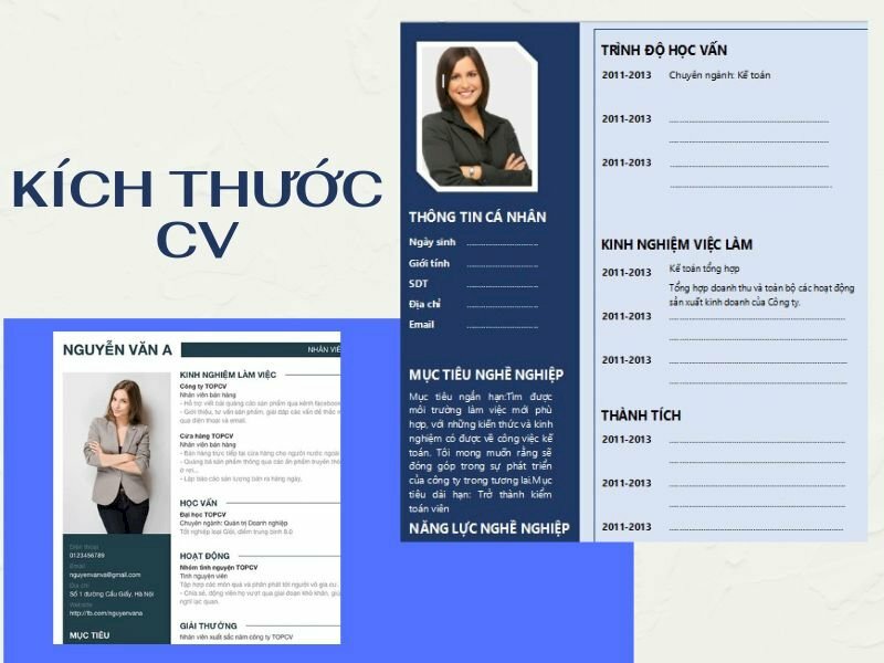 Kích thước của CV thông dụng tạo ấn tượng với các nhà tuyển dụng