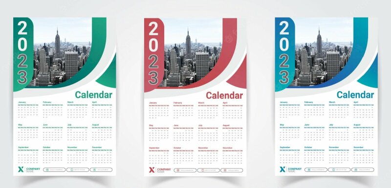 Thiết kế lịch treo tường, lịch bloc mừng Xuân Quý Mão