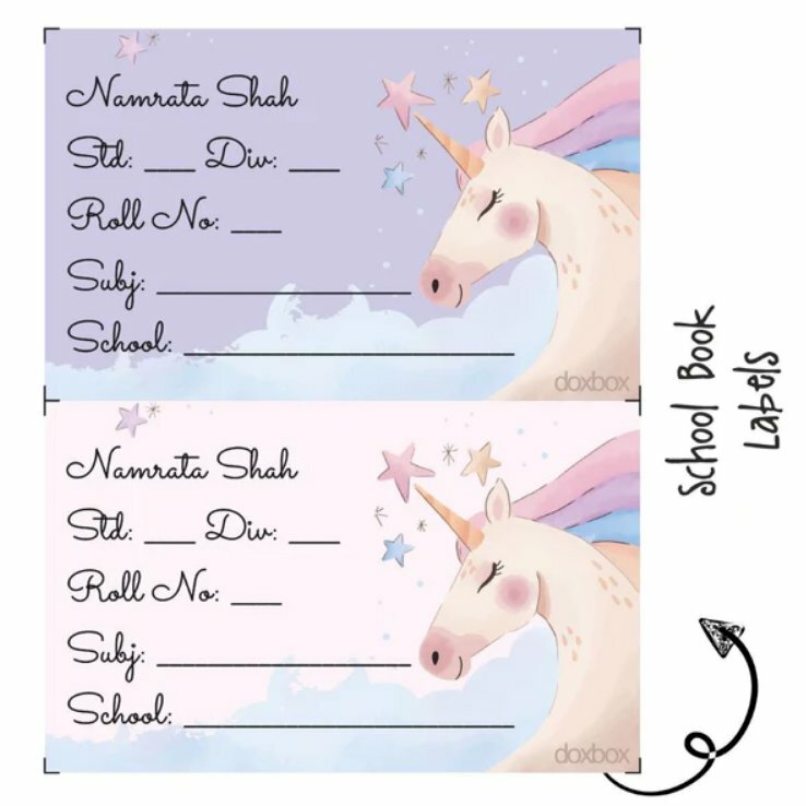 Kích thước nhãn vở học sinh phổ biến nhất hiện nay