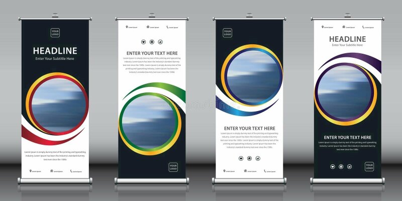 Các kích thước standee chuẩn loại standee cuốn