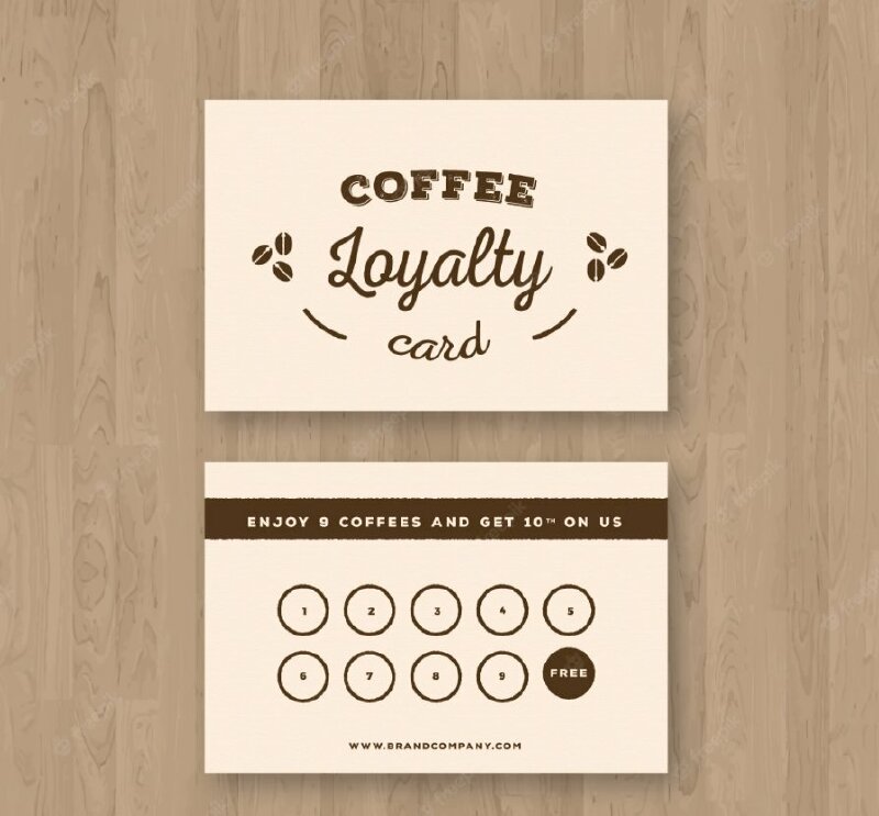 Thẻ tích điểm đổi quà tặng kích thước chuẩn