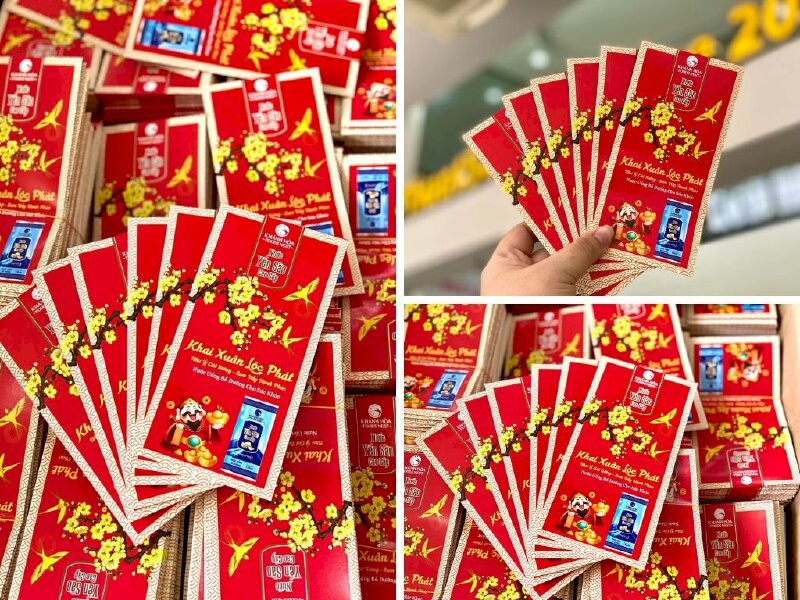 Mẫu bao lì xì Yến sào Khánh Hoà - InKyThuatSo