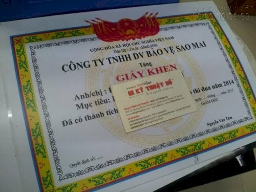 Kích thước giấy khen A4 - InKyThuatSo