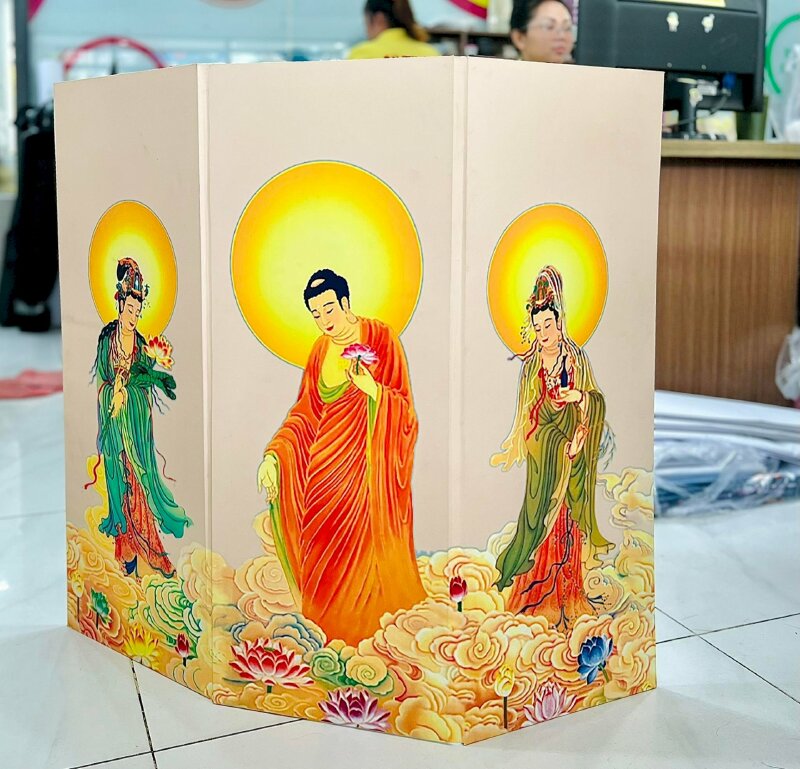 Mẫu hình Phật, Bồ Tát in PP dán formax - Inkythuatso