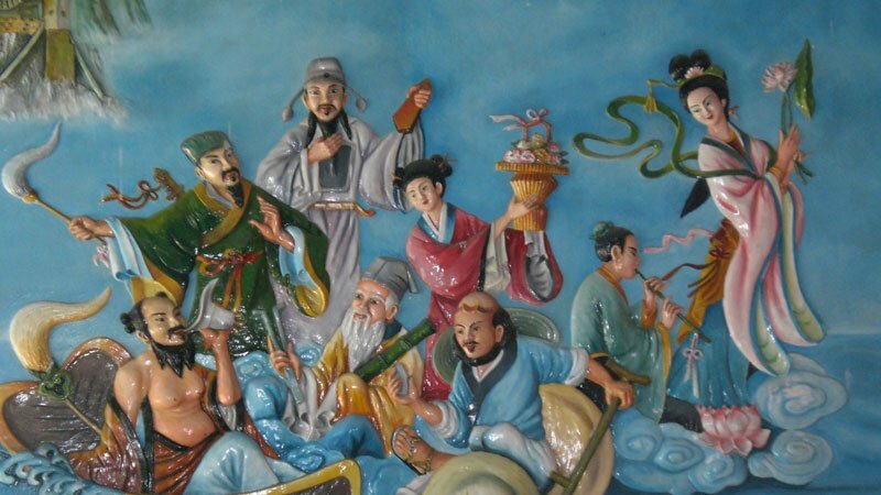 Tranh Bát Tiên hội tụ, 8 vị tiên hội tụ 