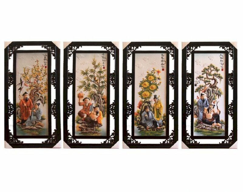 Tranh tứ quý mang nét truyền thống văn hóa Việt Nam