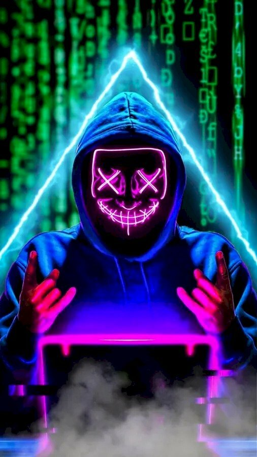 Anonymous Hacker Purple Toon Color Hoodie: Hình minh họa có sẵn 2045784725  | Shutterstock