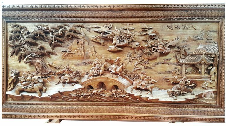 Tranh Bát Tiên quần thú đẹp nhất 