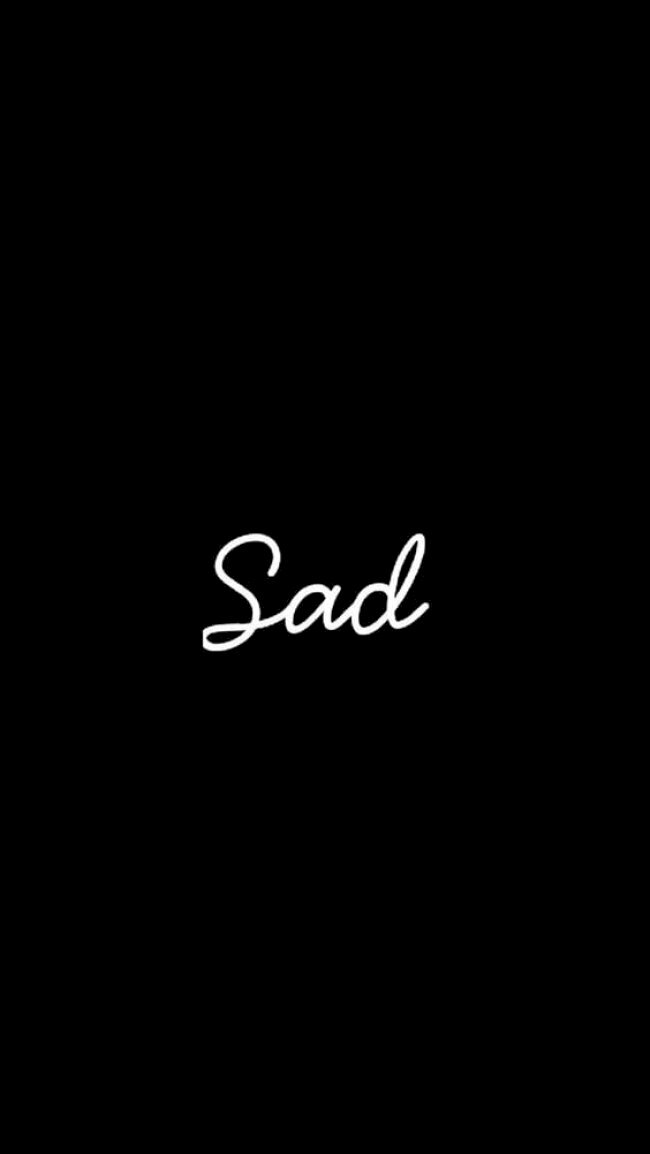 Hình nền đen có chữ tiếng Sad