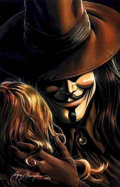 Ảnh hacker Anime đang đang vuốt tóc cô gái bằng chiếc găng tay sát thủ