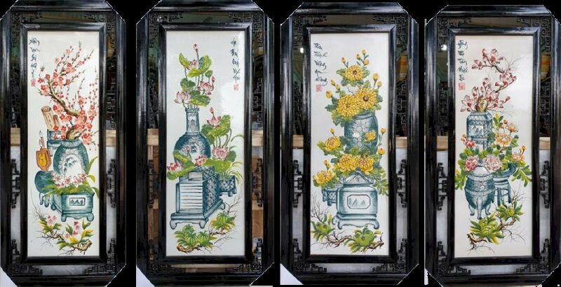 Tranh tứ quý đẹp đậm chất xưa