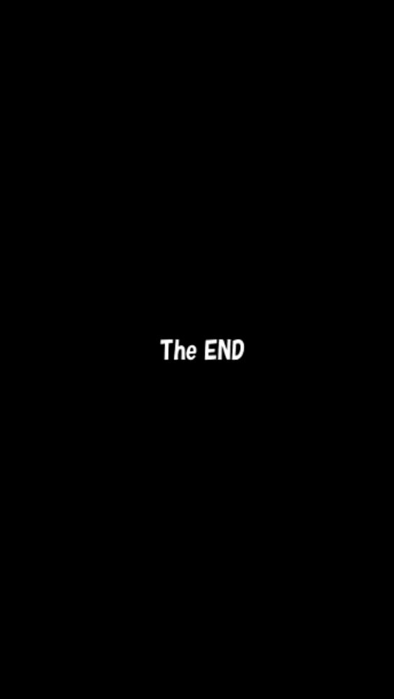 Hình nền đen có chữ The End