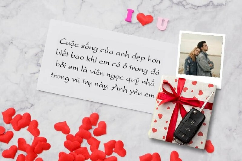Hình ảnh tình yêu hạnh phúc có chữ đẹp, đơn giản