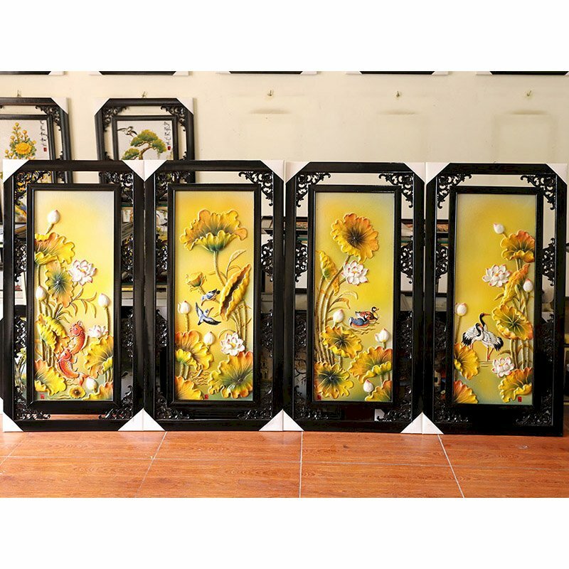 Tranh tứ quý treo tường tuyệt đẹp