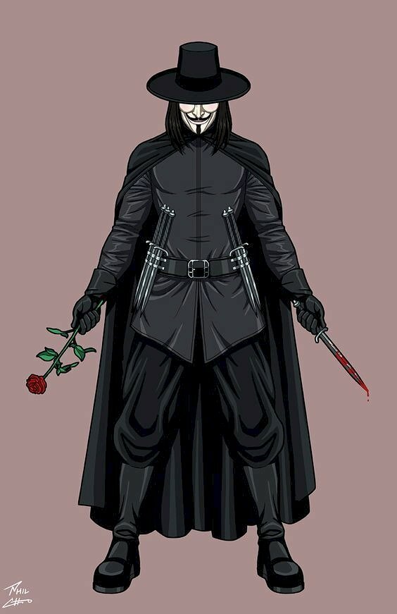 Ảnh hacker Anime đẹp với một tay mang dao rướm máu và một tay cầm nhanh hoa hồng đỏ