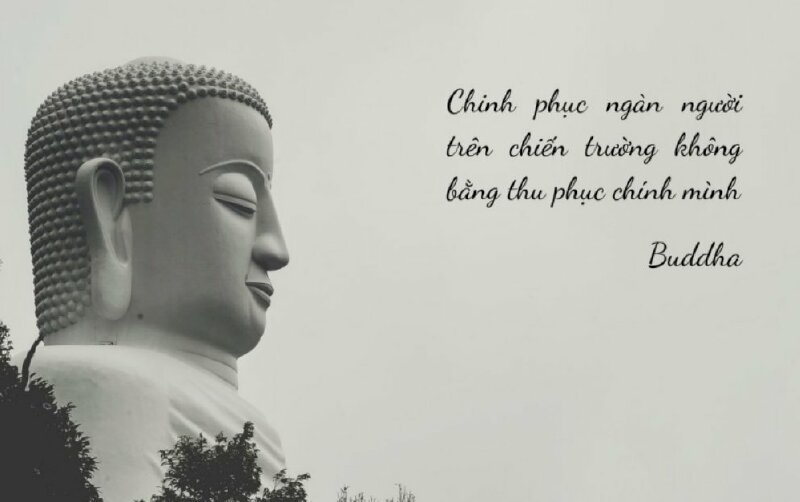 Hình hình ảnh Phật kèm cặp loại chữ chân thành và ý nghĩa về thành công chủ yếu mình