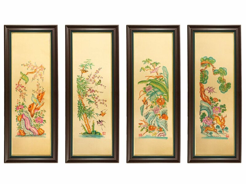 Tranh tứ quý phong cảnh đẹp