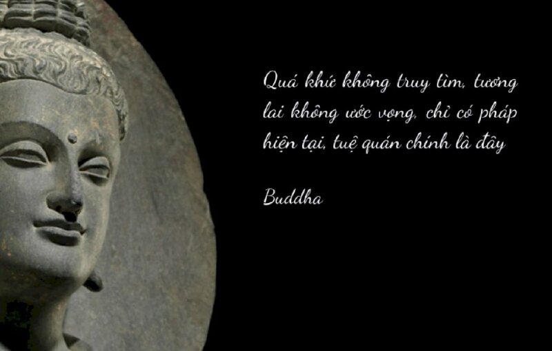 Hình họa tượng Phật đẹp tuyệt vời nhất kèm cặp dòng sản phẩm chữ đem điều dạy dỗ hùn nhân loại sinh sống an vui