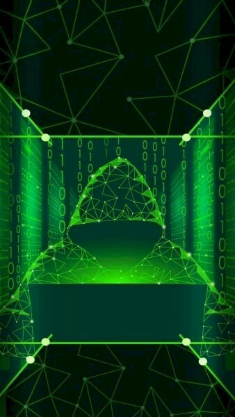 Ảnh hacker ngầu 3D với dãy bit