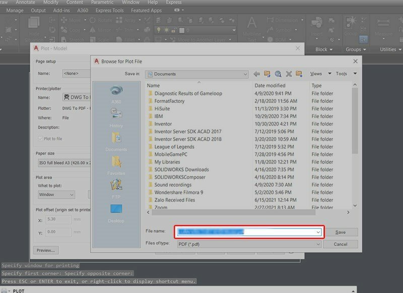Bước 10: Chọn nơi lưu file và đặt tên cho file PDF > Bấm Save