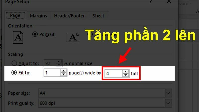 cách in tất cả các cột trong excel