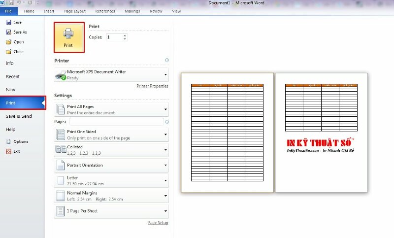 Bước 4: Cách in lặp tiêu đề trong Word bằng Table Properties