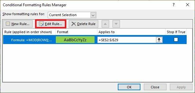 Cách tạo màu cho bảng tính trước khi in