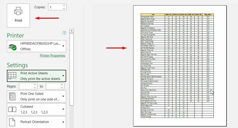 Kéo điều chỉnh độ rộng cột trong bảng tính Excel