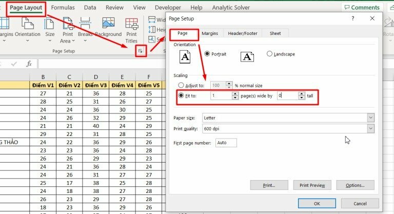 Hướng Dẫn Cách In Excel 1 Mặt