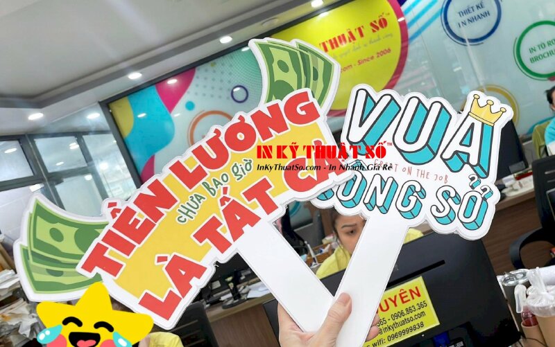 Hashtag cầm tay sự kiện công ty cuối năm - In Kỹ Thuật Số Since 2006  - Ảnh: 1